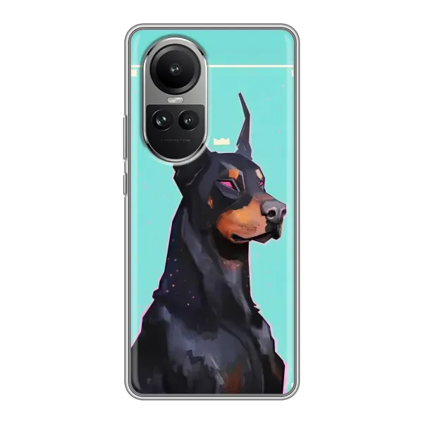 Чехол с рисунком «Король доберман» для OPPO Reno 10 Pro Чехол с рисунком «Король доберман» для OPPO Reno 10 Pro