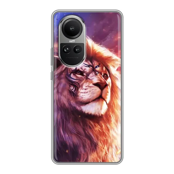 Чехол с рисунком «Красочный ЛЕВ» для OPPO Reno 10 Pro Чехол с рисунком «Красочный ЛЕВ» для OPPO Reno 10 Pro