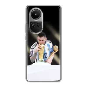 Чехлы Лео Месси Аргентина для Oppo Reno 10 Pro (Кубок Мира)