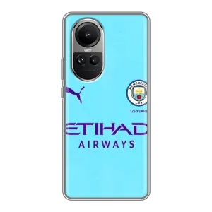 Силиконовые Чехлы принт Футбол на Oppo Reno 10 Pro (Man City)