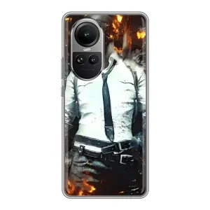 Чохол з картинкою "Герой Pubg" на Oppo Reno 10 Pro (Man Пубг)