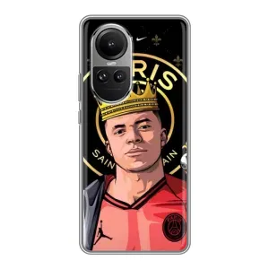 Чехол (TPU) с Футболистом на Oppo Reno 10 Pro (Mbappe King)