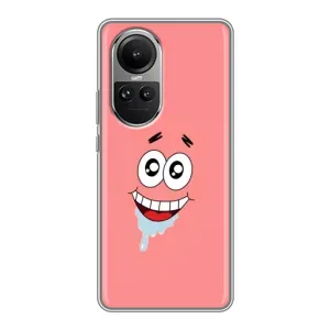 Чехлы с Патриком на Oppo Reno 10 Pro (Мордочка Патрика)