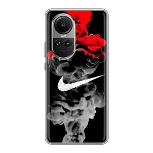 Силіконовый Чохол на Oppo Reno 10 Pro з картинкою НАЙК (Nike дим)