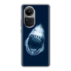 Силіконовий бампер з картинкою звірів для Oppo Reno 10 Pro (Пащу Акули)