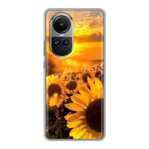 Чохол з Квітами для Oppo Reno 10 Pro (поле соняшників)
