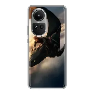 Чехол дракон Беззубик для Oppo Reno 10 Pro (Полет Беззубика)
