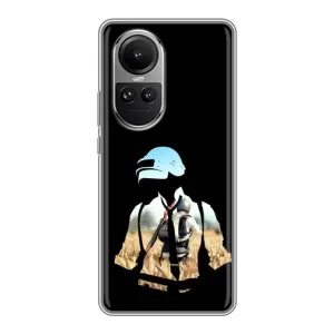 Чохол з картинкою "Герой Pubg" на Oppo Reno 10 Pro (Пубг мен)