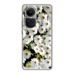 Чохол з ромашками на Oppo Reno 10 Pro (Рамка в ромашках)