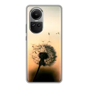 Силіконовий Чохол з кульбабками на Oppo Reno 10 Pro (Роздмухана кульбабка)