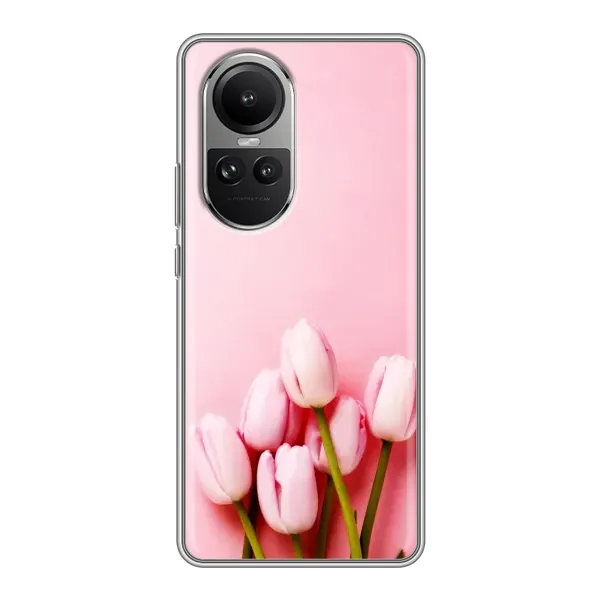 Чехол с рисунком «Розовые тюльпаны» для OPPO Reno 10 Pro Чехол с рисунком «Розовые тюльпаны» для OPPO Reno 10 Pro