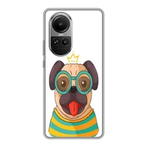 Бампер для Oppo Reno 10 Pro с картинкой "Песики" (Собака Король)