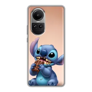 Чехол с рисунком Стич для OPPO Reno 10 Pro (Стич с шоколадом)