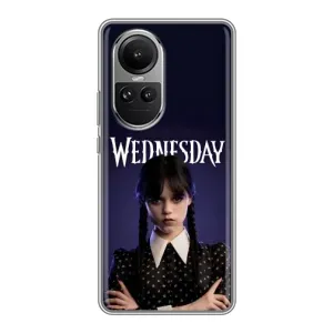 Чехлы с принтом Уэнсдей на Oppo Reno 10 Pro (Wednesdey)