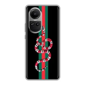 Чохли бренд ГУЧЧІ для Oppo Reno 10 Pro (Змій Гуччі)