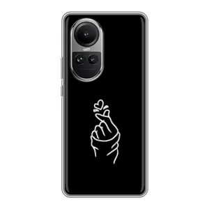 Чехлы (Знак сердечка) на Oppo Reno 10 Pro (Знак Сердечка)