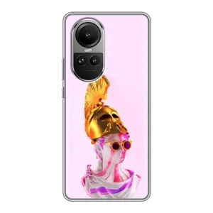 Чехол с Прикольным принтом на Oppo Reno 10 (АРТ Статуя)