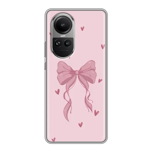 Чехол с рисунком «Бант на розовом» для OPPO Reno 10 Чехол с рисунком «Бант на розовом» для OPPO Reno 10