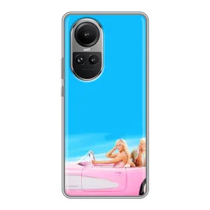 Силиконовый Чехол Барби Фильм на Oppo Reno 10 (Барби и Кен)