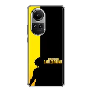 Чохол (TPU) з картинкою "Лого Пабг" на Оппо Рено 10 (Battlegrounds)