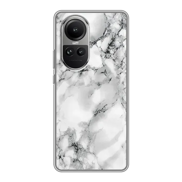 Чехол с рисунком «Белый мрамор» для OPPO Reno 10 Чехол с рисунком «Белый мрамор» для OPPO Reno 10