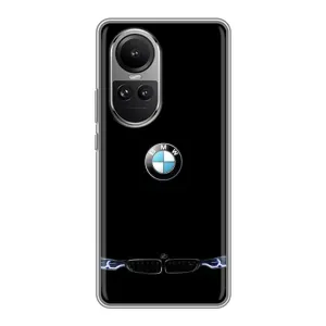 Силиконовый бампер с картинкой машины на Oppo Reno 10 (Черный BMW)