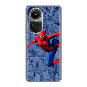 Силиконовый Чехол для Oppo Reno 10 (Человек Паук)