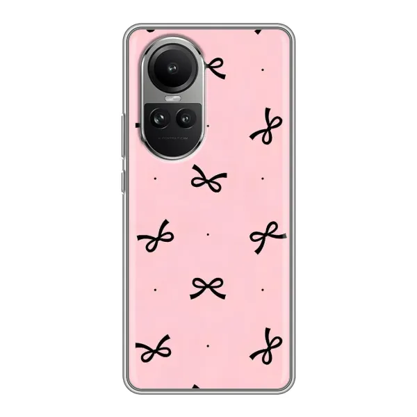 Чехол с рисунком «Черные бантики» для OPPO Reno 10 Чехол с рисунком «Черные бантики» для OPPO Reno 10