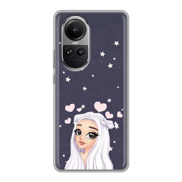 Чехол с рисунком «Девушка и сердечки» для OPPO Reno 10 Чехол с рисунком «Девушка и сердечки» для OPPO Reno 10