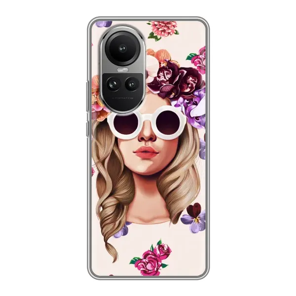 Чехол с рисунком «Девушка в очках» для OPPO Reno 10 Чехол с рисунком «Девушка в очках» для OPPO Reno 10