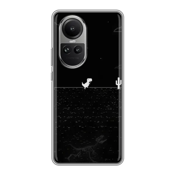 Чехол с рисунком «Динозаврик» для OPPO Reno 10 Чехол с рисунком «Динозаврик» для OPPO Reno 10