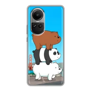 Чехлы с Пандами на Oppo Reno 10 (Друзья)