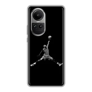 Силіконовый Чохол Nike Air Jordan на Оппо Рено 10 (Джордан)