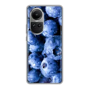 Чехол с изображением вкусной еды для Oppo Reno 10 (Голубика)