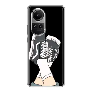 Чехол с Прикольным принтом на Oppo Reno 10 (Кеды)