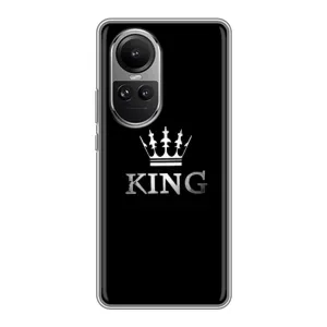 Чехол (Корона на чёрном фоне) для Оппо Рено 10 (KING)