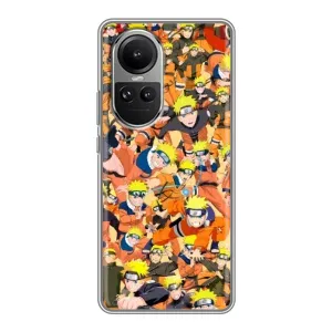 Чохли з принтом НАРУТО на Oppo Reno 10 (Коллаж Наруто)