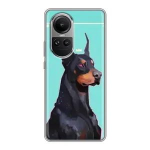 Чехол ДОБЕРМАН для Oppo Reno 10 (Король доберман)