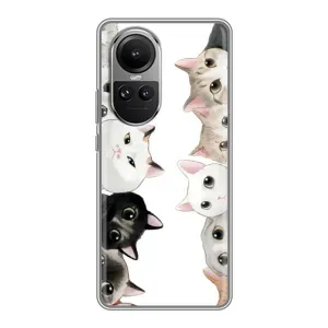 Силиконовый чехол с котиком для Oppo Reno 10 (Коты)