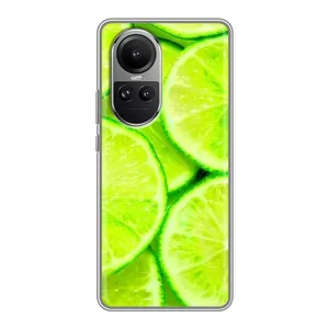 Чехол с изображением вкусной еды для Oppo Reno 10 (Лайм)