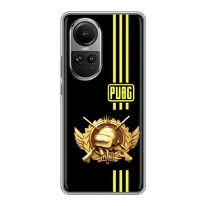 Чохол (TPU) з картинкою "Лого Пабг" на Оппо Рено 10 (Логотип PUPG)