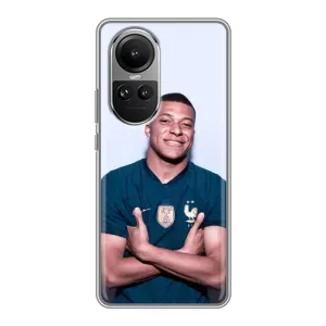 Чехол (TPU) с Футболистом на Oppo Reno 10 (Мбаппешичка)