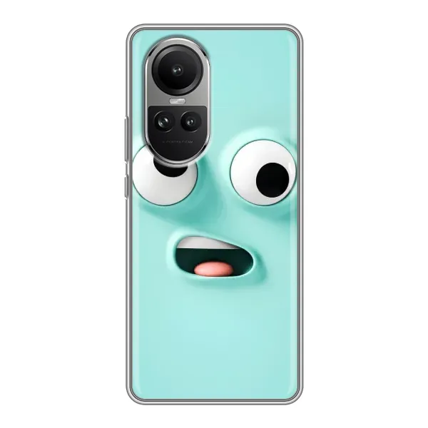 Чехол с рисунком «Забавное мятное лицо» для OPPO Reno 10 Чехол с рисунком «Забавное мятное лицо» для OPPO Reno 10