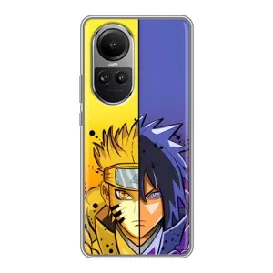Купить Чохли на телефон з принтом Anime для Oppo Reno 10 (Naruto Vs Sasuke)