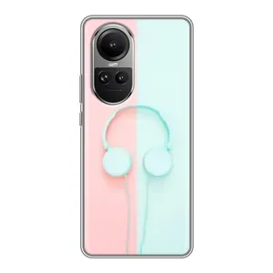 Девчачий Чехол для Oppo Reno 10 (Наушники)