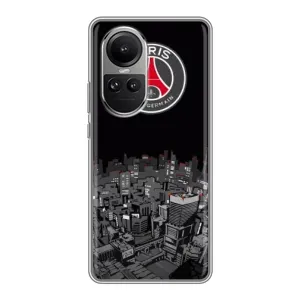Силиконовые Чехлы принт Футбол на Oppo Reno 10 (PSG)