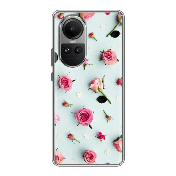 Чехол с рисунком «Разные цветы» для OPPO Reno 10 Чехол с рисунком «Разные цветы» для OPPO Reno 10