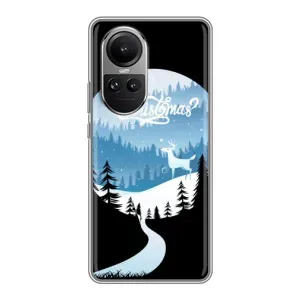 Силіконовий бампер на різдво для Oppo Reno 10 (Різдвяний Олень)