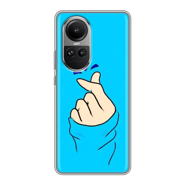 Чехол с рисунком «Сердце на синем» для OPPO Reno 10 Чехол с рисунком «Сердце на синем» для OPPO Reno 10