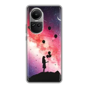 Силиконовые Чехлы Любимому человеку для Oppo Reno 10 (Шарики в небе)